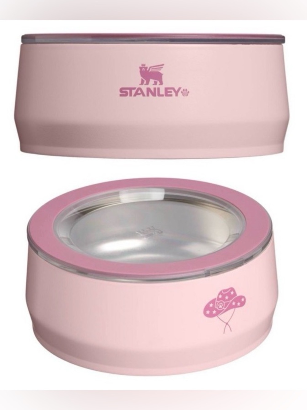 NWT Stanley Western Travel 3-Cup Pet Bowl Limited Edition Pink Rosewood